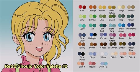 Retro Shoujo Color Palette 2 Download By Mishihime On Deviantart