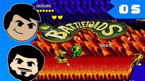 Battletoads Co Op 05 Turbo Inferno Losfrikeros Youtube