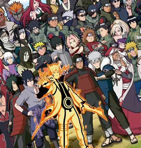 Super Wide Naruto All Characters Picture With Frame Naruto