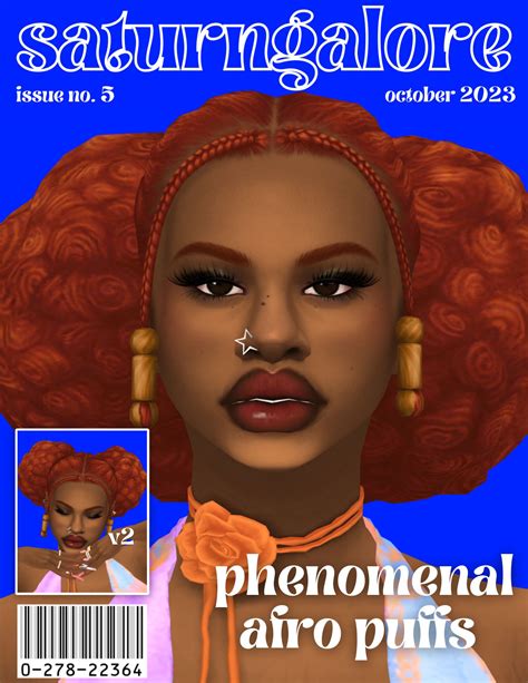 Phenomenal Afro Puffs 🍊 Sims Hair Sims 4 Body Mods Sims 4