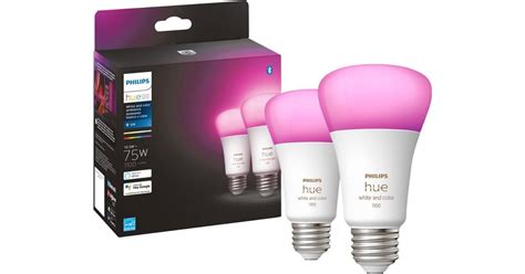 Philips Hue A19 Rgb Bulb 75w Equivalent 2 Pack Price