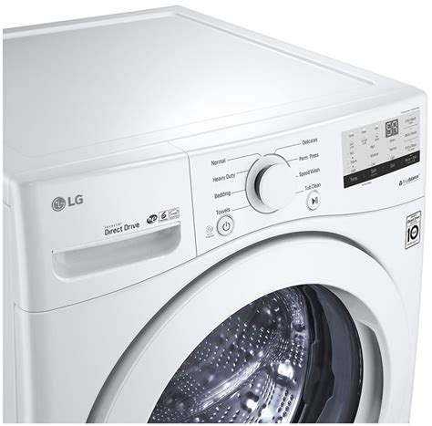 Lg 45 Cu Ft White Ultra Large Front Load Washer Wm3400cw