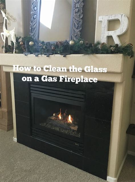 To clean fireplace glass, you should wait for it to cool down. Cleaning Glass on Gas Fireplace | Glass fireplace ...