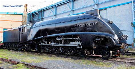 Steam Locomotive 60007 Sir Nigel Gresley Emerges From York Railway Museum