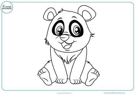 Osos Panda Tiernos Para Colorear Oso Panda Dibujo