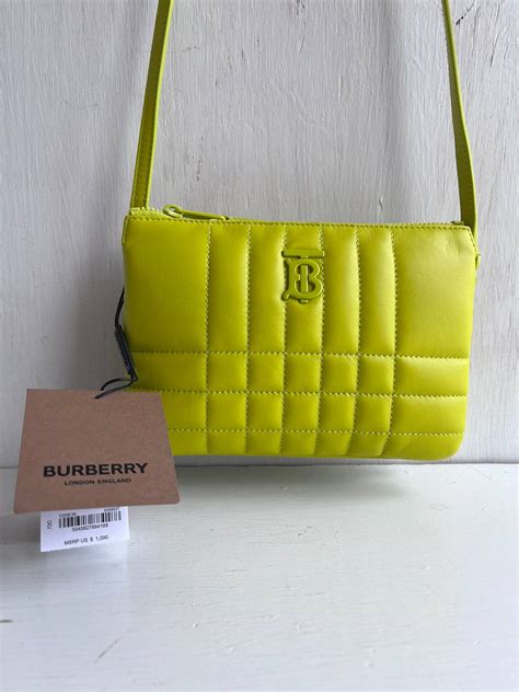 Burberry Burberry Lola Quilted Twin Pouch Vivid Lime Grailed