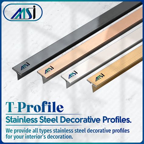 MSI Brand Stainless Steel T Patti For Inlay Groove For Construction