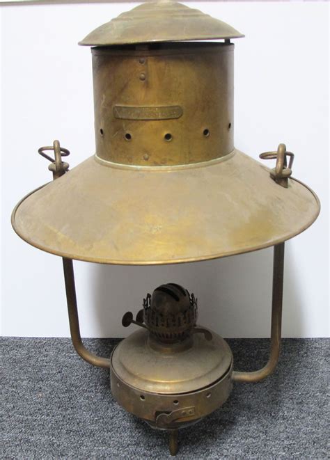 Early Brass Kerosene Lamp