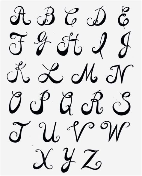 Letter Writing Handwritten Alphabet Lettering Hand Lettering