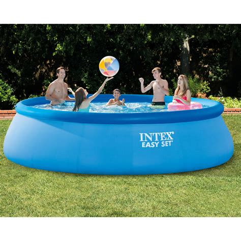 Intex 15 X 42 Inflatable Swimming Pool W Pool Set And Intex 15 Ft