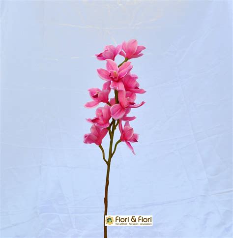 Fiore simile all'orchidea il prezzo si riferisce alla singola piantina. Fiore finto di Orchidea Cymbidium elegant rosa per ...
