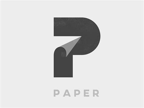 P For Paper P Logo Design Geometric Logo Paper Logo
