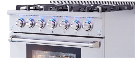 36 Inch Professional Gas Range In Stainless Steel Thor Kitchen