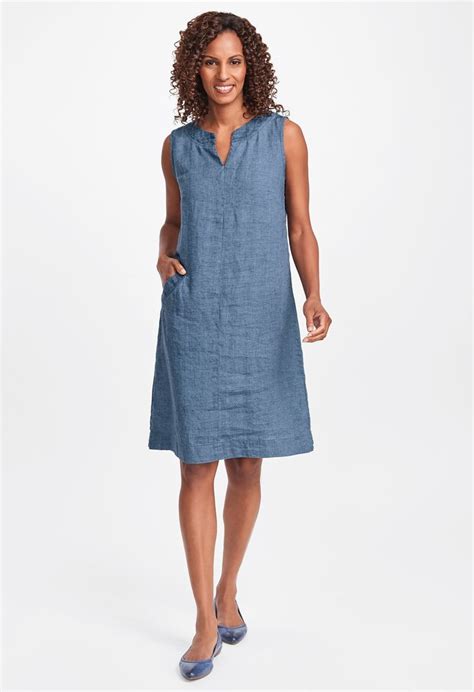 With Plenty Of Styling Options This Linen Shift Dress Is A Great New