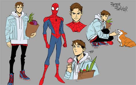 Artstation Peter Parker Spider Man Character Design