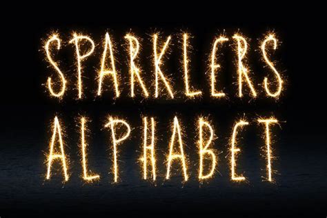 Sparklers Alphabet Photoshop Overlays Wedding Overlays Etsy Singapore