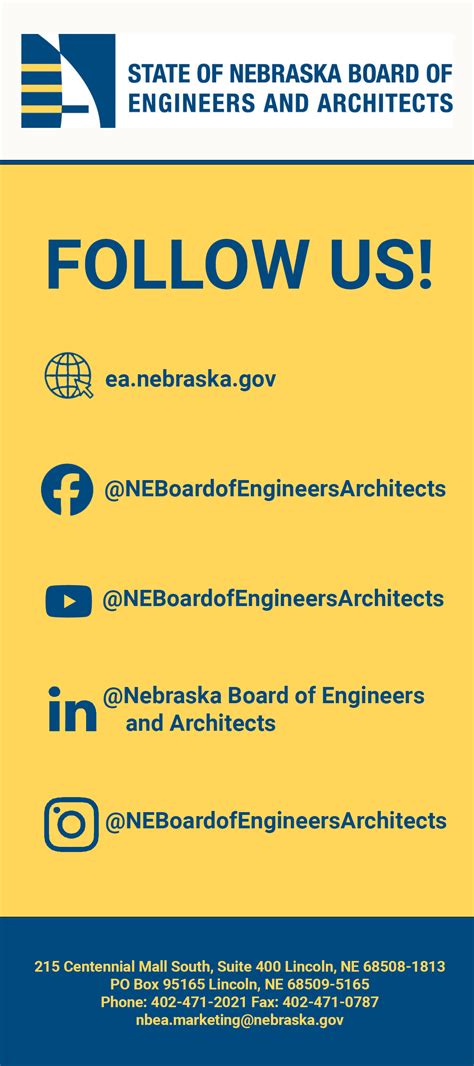 Publications State Of Nebraska Board Of Engineers And Architects