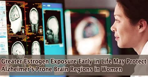Greater Estrogen Exposure Early In Life May Protect Alzheimer S Prone