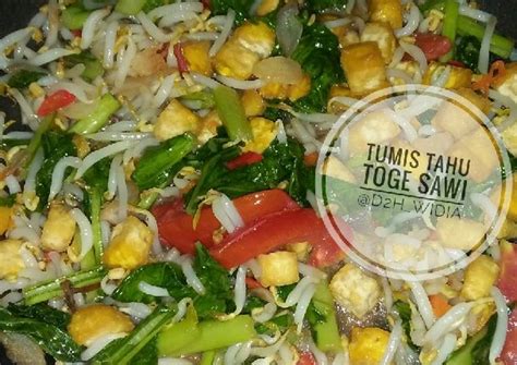 Resep buka puasa berbahan dasar dari tahu untuk menu sederhana di bulan ramadan 2020: Resep Tumis Tahu Toge Sawi Hijau oleh Dedeh Widia - Cookpad