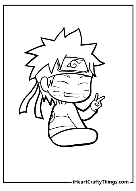 Chibi Naruto Coloring Pages Free Printable Templates