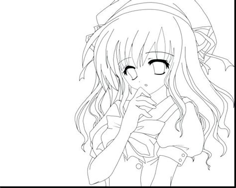 Anime Coloring Pages Girl With Long Hair Coloring And Drawing