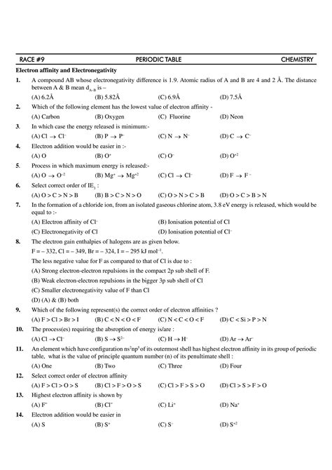 Solution Periodic Table Exercises Quiz Test Studypool