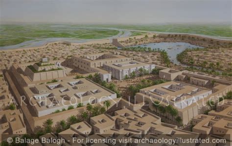 Ur Mesopotamia The Cult Center With The Royal Palaces And The
