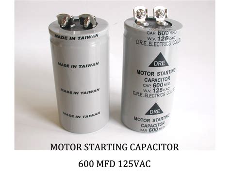Motor Starting Capacitor Cap 125 Mfd Electrical Equipment And Supplies