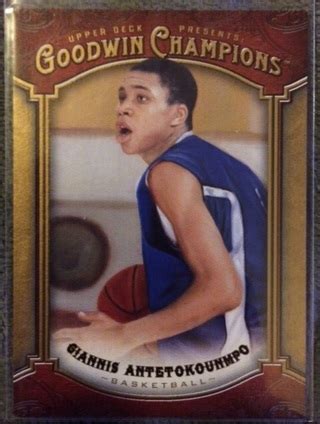 Complete giannis antetokounmpo rookie cards checklist and guide. Free: Giannis Antetokounmpo Rookie Goodwin Champions "Greek Freak" Bucks - Sports Trading Cards ...
