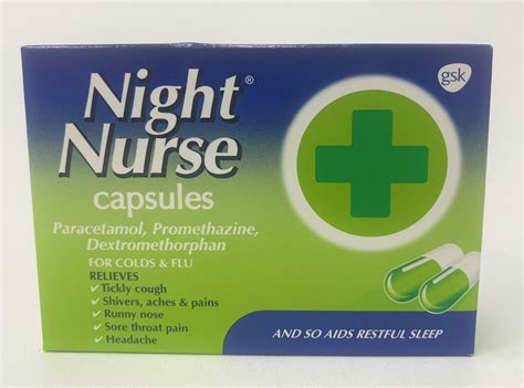 Night Nurse Paracetamol Promethazine Hydrochloride And Dextromethorphan Hydrobromide Capsules