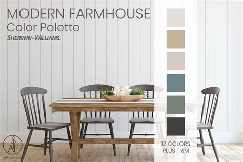 Modern Farmhouse Color Palette Farmhouse Paint Colors Interior