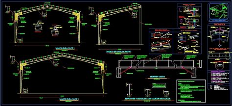 Metal Structure Warehouse Dwg Plan For Autocad Designs Cad