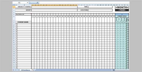 Excel Template For Employee Attendance Tracker