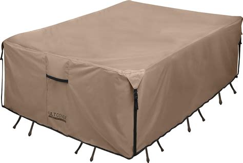 Ultcover Rectangular Patio Heavy Duty Table Cover 600d