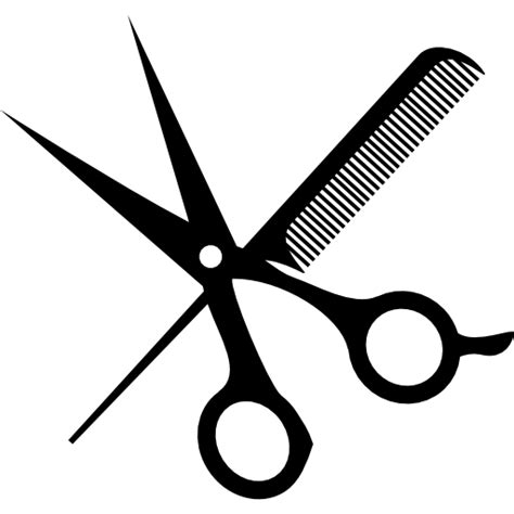 Comb Scissors Hairdresser Clip Art Scissor Png Download 512512