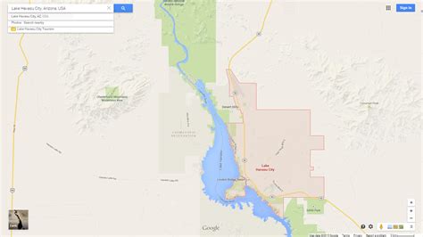 Lake Havasu City Arizona Map