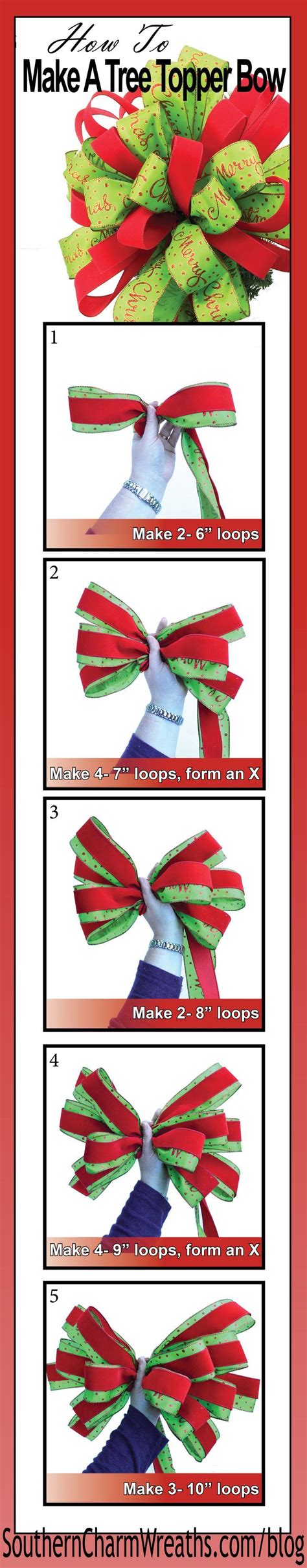 Video How To Make A Christmas Tree Topper Bow Using 20 Yards Of Ribbon