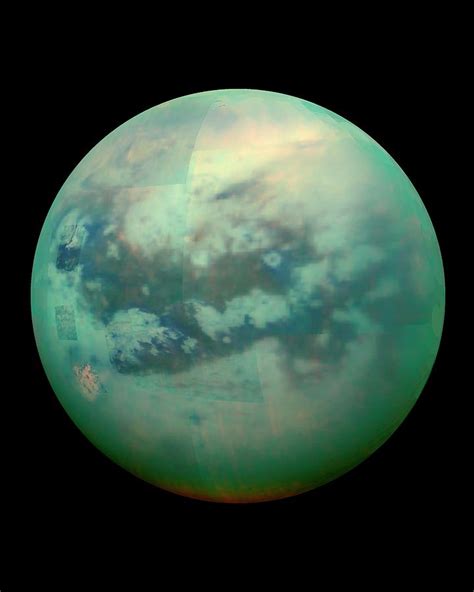 Titan From Space Photograph By Nasajpluniversity Of Arizona