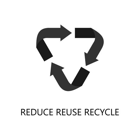 Reduce Reuse Recycle Icon Trendy Flat Vector Reduce Reuse Recycle Icon