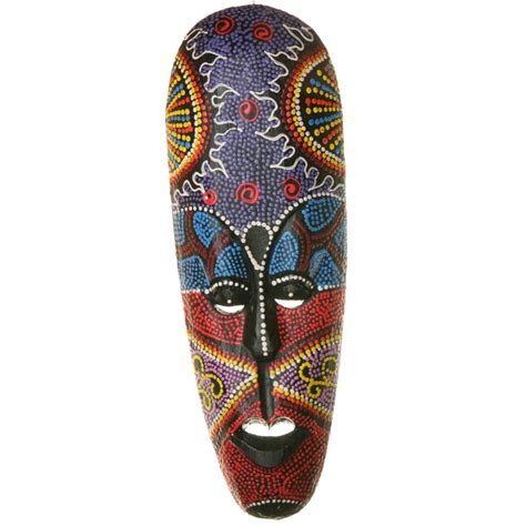 Aboriginal Mask Trabalho De Madeira Sisal