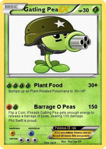 Pokémon Gatling Pea 154 154 Plant Food My Pokemon Card