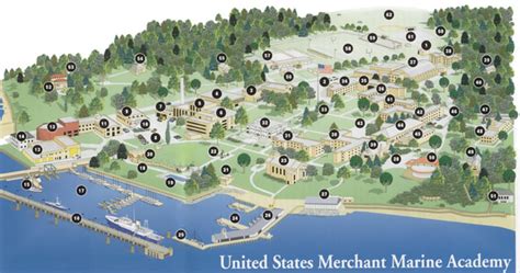 Campus Map Us Merchant Marine Academy
