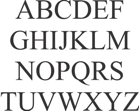 Times New Roman Font Letters Numbers And Symbols — Enc