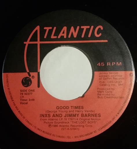 Inxs And Jimmy Barnes Good Times 1986 Vinyl Discogs