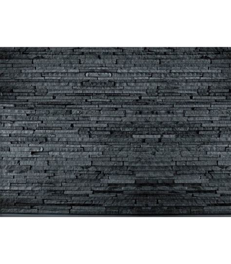 قیمت و خرید پوستر دیواری 4 تکه طرح دیوار سنگی مشکی 1wall مدل W4p Slate 001