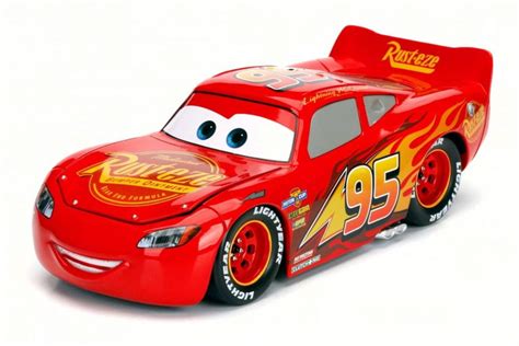 Disney Pixar Cars 3lightning Mcqueen Red W Flames Jada 98365 124
