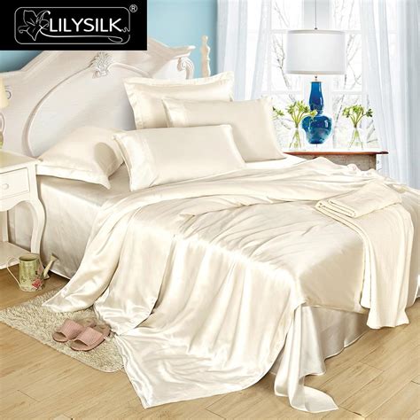 Silk bed sheets have benefits for your skin and hair, plus the breathable fabric will keep you cool all night. Aliexpress.com : Buy LILYSILK 4pcs Luxury Silk Bedding ...