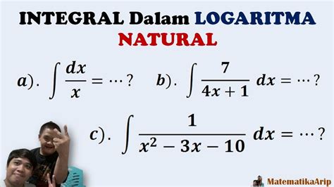 Integral Dalam Logaritma Natural Youtube