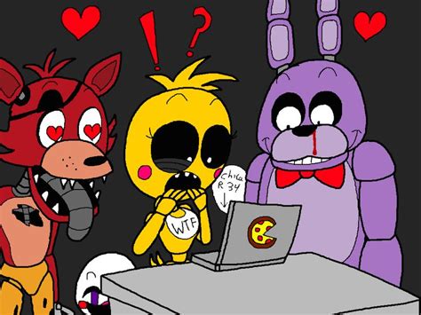Chica Discovers The Internet Chica Anime Fnaf Chico