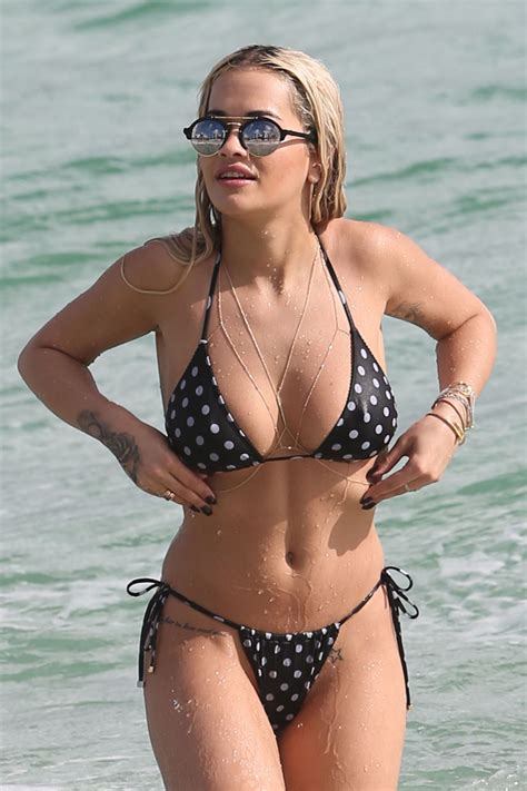 Rita Ora Hot In A Bikini Beach In Miami Part Ii